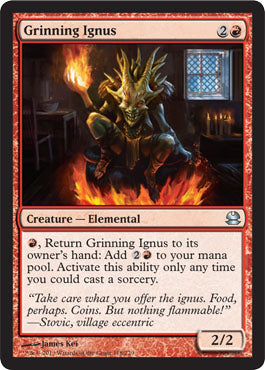 Grinning Ignus (Modern Masters) Light Play Foil