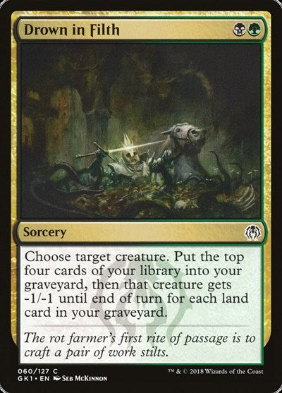 Drown in Filth (Guilds of Ravnica: Guild Kits) Light Play