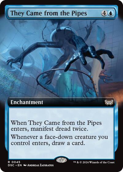 They Came from the Pipes (Extended Art) (Commander: Duskmourn: House of Horror) Near Mint