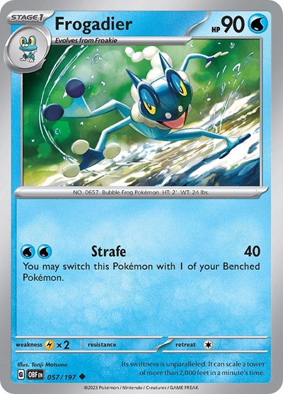 Frogadier (Scarlet and  Violet: Obsidian Flames) Near Mint