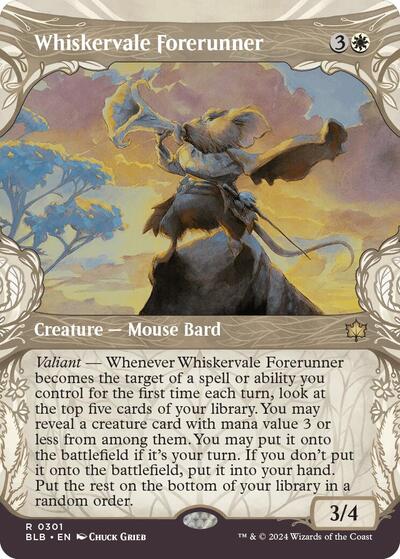 Whiskervale Forerunner (Showcase) (Bloomburrow) Light Play
