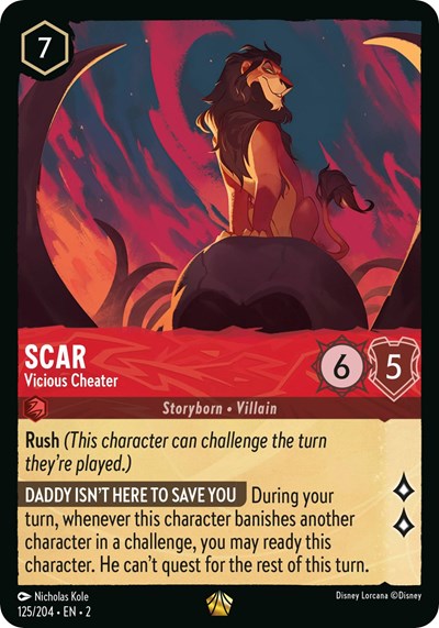 Scar - Vicious Cheater (Rise of the Floodborn) Near Mint