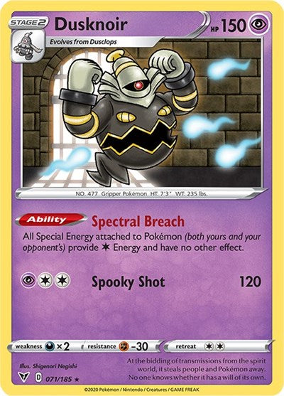 Dusknoir (SWSH04: Vivid Voltage) Near Mint Reverse Holofoil