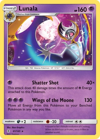 Lunala (SM - Guardians Rising) Near Mint