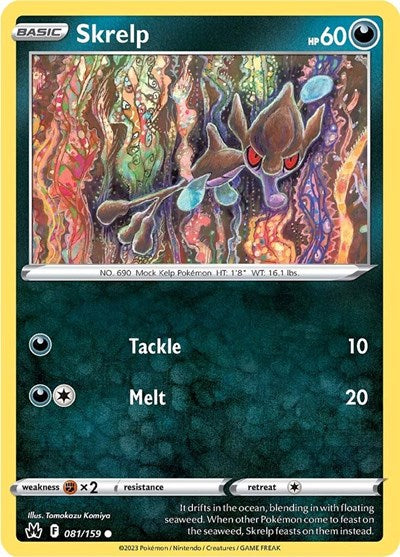 Skrelp (Crown Zenith) Near Mint Reverse Holofoil