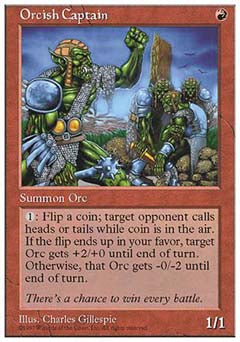 Orcish Captain (5th Edition) Light Play