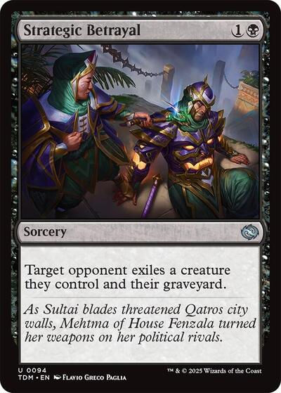 Strategic Betrayal (Tarkir: Dragonstorm) Light Play