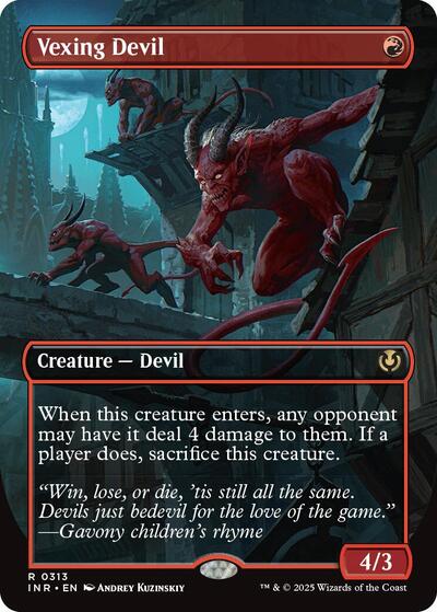 Vexing Devil (Borderless) (Innistrad Remastered) Light Play