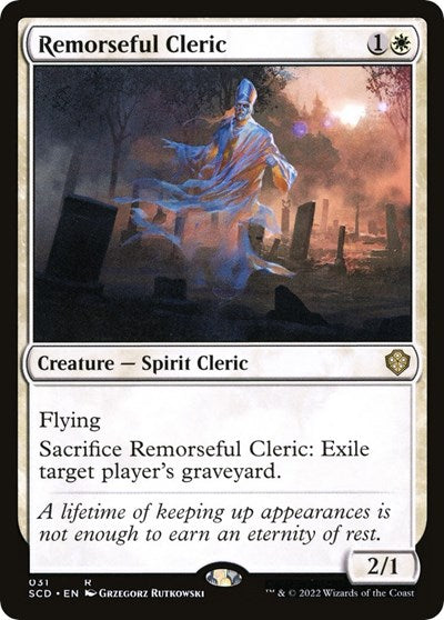 Remorseful Cleric (Commander 2022 Starter Decks) Light Play