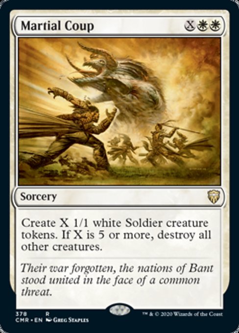Martial Coup (Commander 2020 Commander Legends) Light Play