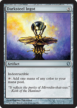 Darksteel Ingot (Commander 2013 Edition) Light Play