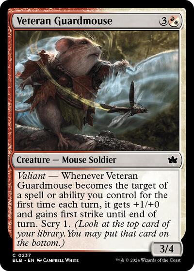 Veteran Guardmouse (Bloomburrow) Near Mint Foil
