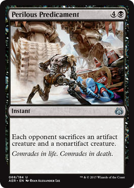 Perilous Predicament (Aether Revolt) Light Play Foil