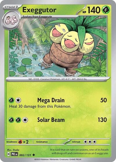 Exeggutor (SV: Prismatic Evolutions) Near Mint Reverse Holofoil