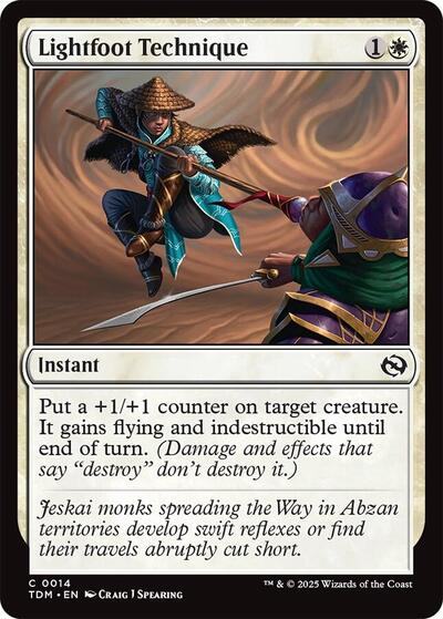 Lightfoot Technique (Tarkir: Dragonstorm) Near Mint Foil