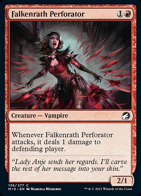 Falkenrath Perforator (Innistrad: Midnight Hunt) Light Play Foil
