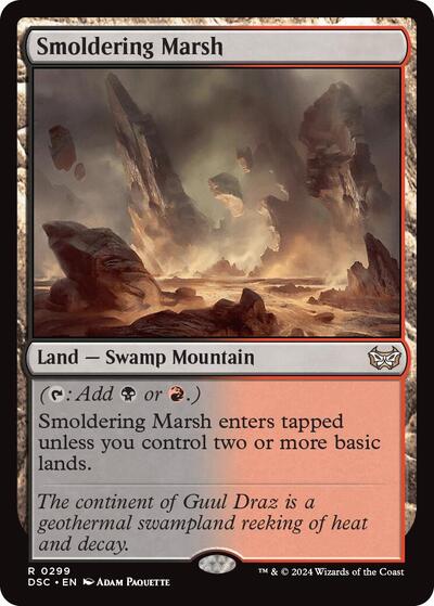 Smoldering Marsh (Commander: Duskmourn: House of Horror) Light Play