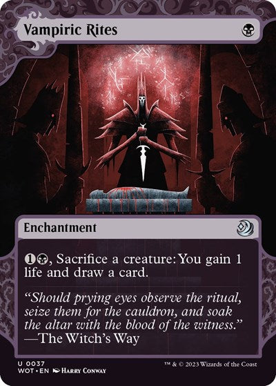 Vampiric Rites (Wilds of Eldraine: Enchanting Tales) Light Play