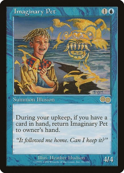 Imaginary Pet (Urza's Saga) Light Play