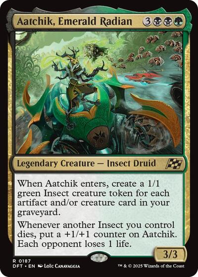 Aatchik, Emerald Radian (Aetherdrift) Light Play Foil