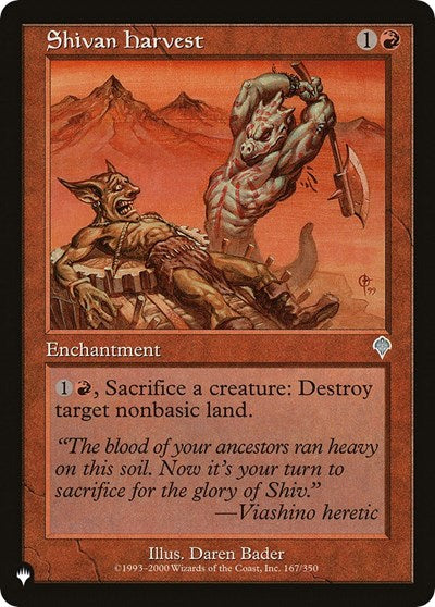 Shivan Harvest (The List) Light Play