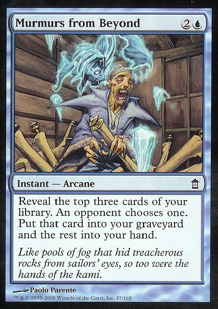 Murmurs from Beyond (Saviors of Kamigawa) Light Play Foil