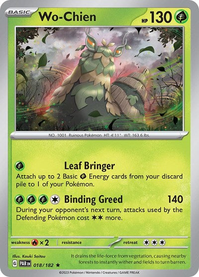 Wo-Chien (Scarlet and Violet: Paradox Rift) Near Mint Reverse Holofoil