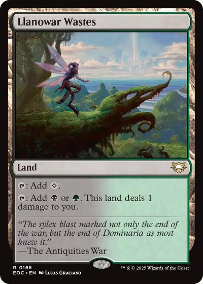 Llanowar Wastes (Commander: Edge of Eternities) Light Play