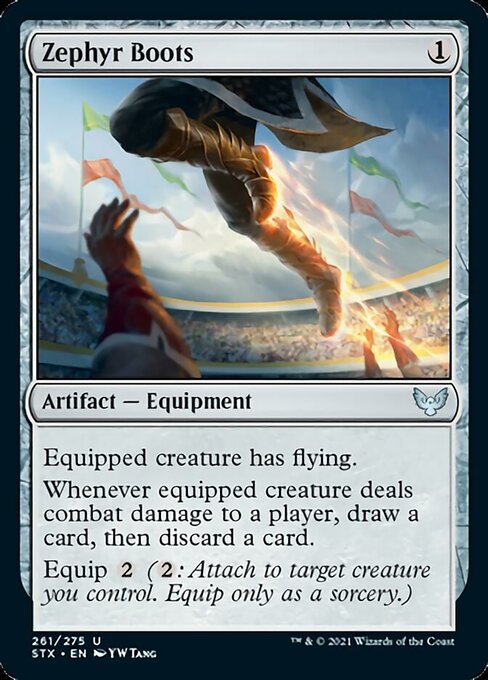 Zephyr Boots (Strixhaven) Near Mint Foil