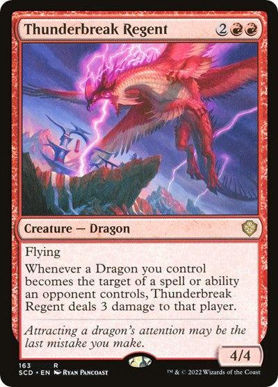 Thunderbreak Regent (Commander 2022 Starter Decks) Light Play