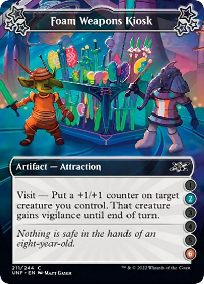Foam Weapons Kiosk (2-6) (Unfinity) Light Play Foil