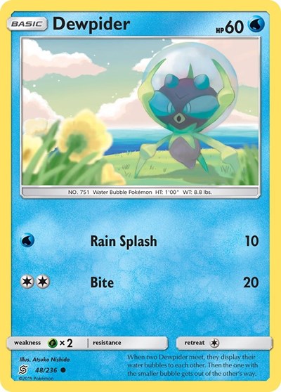 Dewpider (SM - Unified Minds) Near Mint Reverse Holofoil