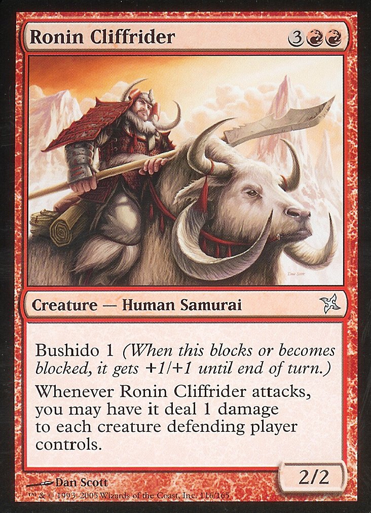 Ronin Cliffrider (Betrayers of Kamigawa) Light Play