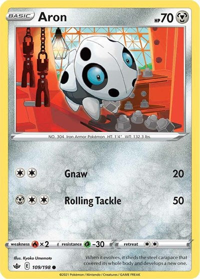 Aron (SWSH06: Chilling Reign) Near Mint