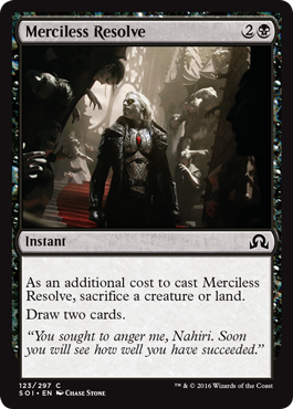 Merciless Resolve (Shadows Over Innistrad) Light Play Foil