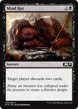 Mind Rot (Magic 2019 Core Set) Light Play Foil