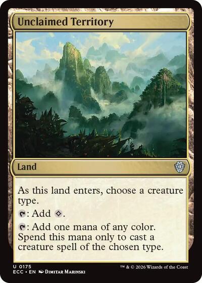 Unclaimed Territory (Commander: Lorwyn Eclipsed) Near Mint