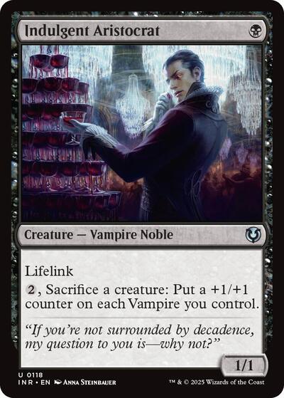 Indulgent Aristocrat (Innistrad Remastered) Light Play