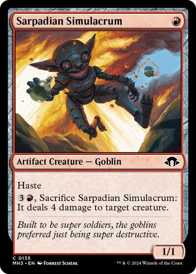 Sarpadian Simulacrum (Modern Horizons 3) Light Play Foil