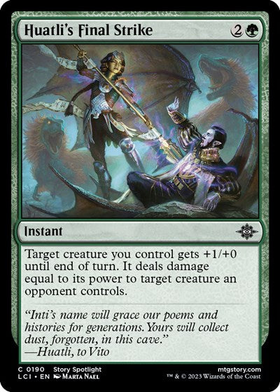 Huatli's Final Strike (The Lost Caverns of Ixalan) Near Mint Foil