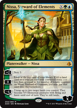 Nissa, Steward of Elements (Amonkhet) Light Play