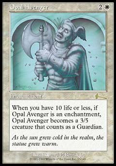 Opal Avenger (Urza's Legacy) Light Play