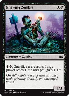 Gnawing Zombie (Modern Masters 2017) Light Play Foil