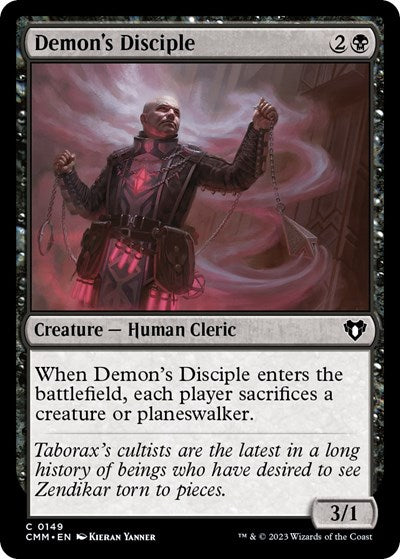 Demon's Disciple (Commander Masters) Near Mint