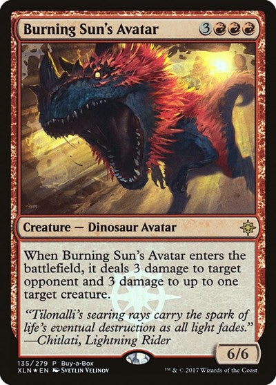 Burning Sun's Avatar (Promos: Buy-A-Box) Light Play Foil