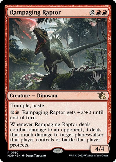 Rampaging Raptor (Promo Pack: March of the Machine) Near Mint