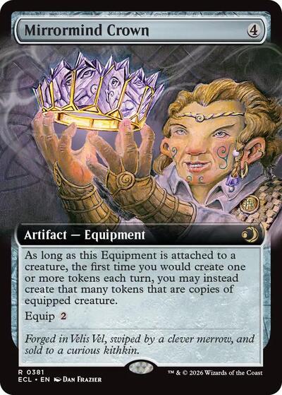 Mirrormind Crown (Extended Art) (Lorwyn Eclipsed) Near Mint Foil