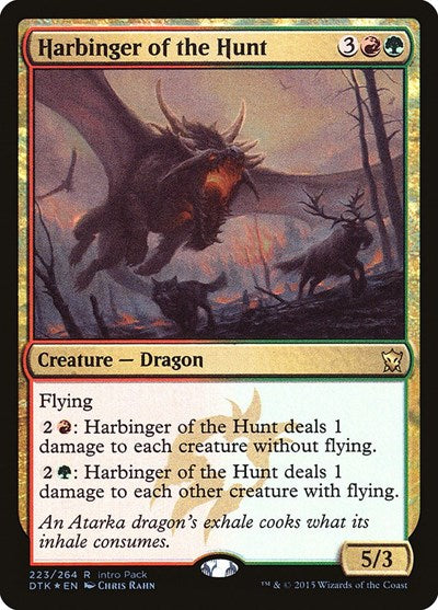 Harbinger of the Hunt (Promos: Unique and Miscellaneous) Light Play Foil
