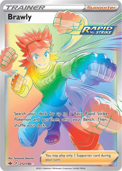 Brawly (Secret) (SWSH06: Chilling Reign) Near Mint Holofoil