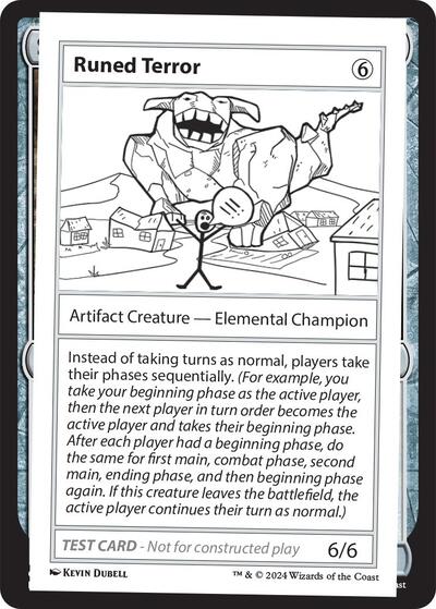 Runed Terror (Mystery Booster 2 Playtest Cards) Near Mint